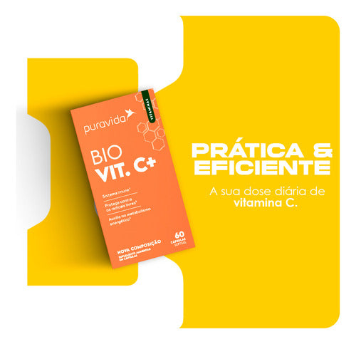 Bio Vit C+ Puravida 60 Cápsulas Vitamina C