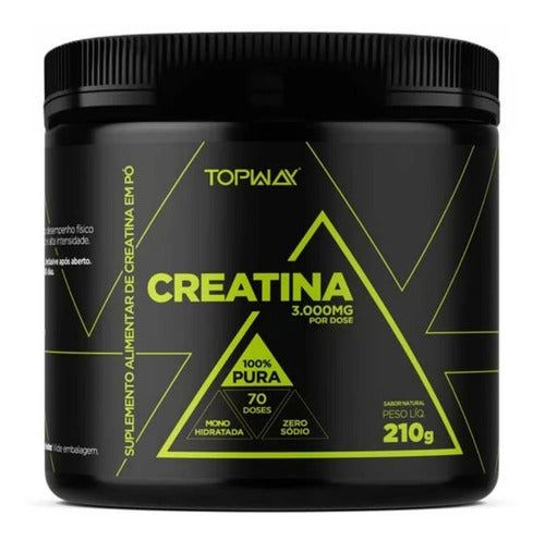 Creatina 100% Pura 70 Doses 210g - Topway