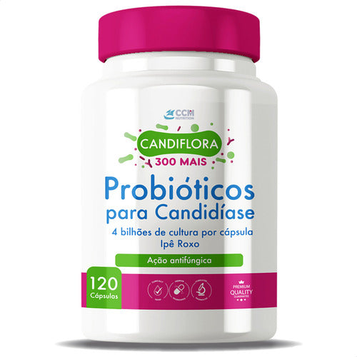 Probioticos Candidiase Candiflora Mais Ipe Roxo 120 Caps