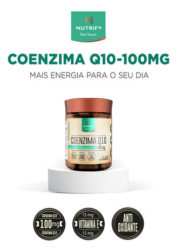 Coenzima Q10 100mg 60 Cápsulas Nutrify