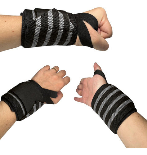 2 Protetor De Punho Profissional Articulação Cross Munhequeira Esportes Treino Academia Musculação Jp2auto