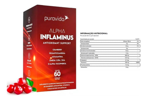 2x Alpha Inflaminus Puravida Astaxantina + Proantocianidina