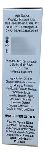 Extrato De Própolis Verde Sem Álcool 45 Cápsulas