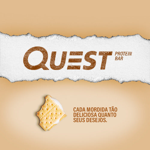 Barra De Proteína Quest Protein Bar Sabor Smores 12 Un Sabor S'mores