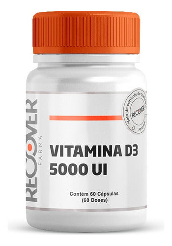 Vitamina D3 5000 Ui - 60 Cápsulas (60 Doses) Sabor Natural