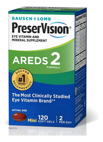 Preservision Areds 2 Formula Bausch + Lomb 120 Gel Soft