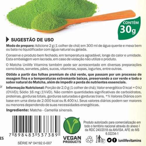 Matcha Legítimo 100% Puro Chá Em Pó Sabor Natural