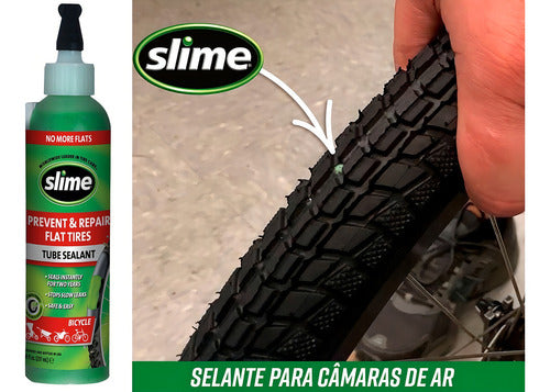 Líquido Selante Slime Pneus Com Câmara 237ml Bicicleta Bike
