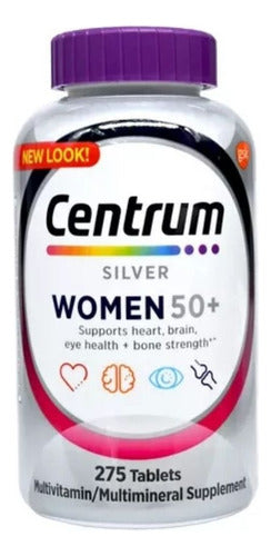 Multivitamínico Centrum Women 50+ Silver 275 Comprimidos Sabor Neutro