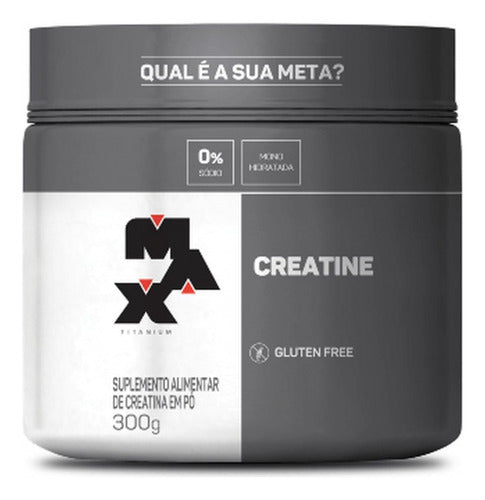 Creatina Monohidratada 100% Pura 300g - Max Titanium Sabor Sem sabor
