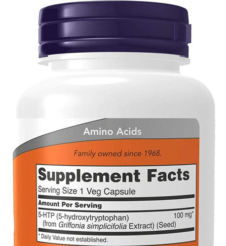 Now Foods 5 Htp 100mg 120 Capsulas Sabor Sem sabor