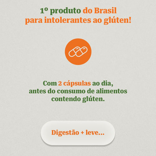 2 Glutezym Auxilia Intolerância Ao Glúten 20 Cáps Maxinutri Sabor Sem Sabor