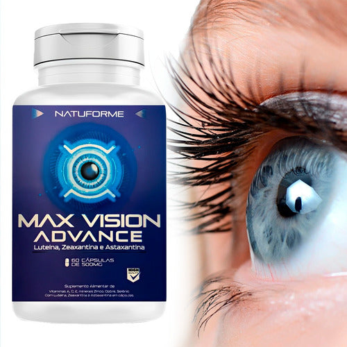 Suplemento Em Cápsulas Natuforme Max Vision Luteína, Zeaxantina E Astaxantina Vision Max Advance 60 Un