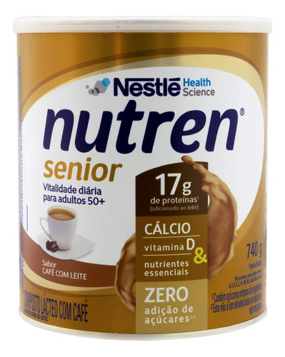 Composto Lácteo Café com Leite Nutren Senior Lata 740g