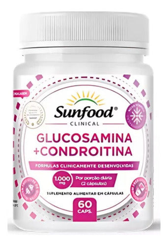 Glucosamina + Condroitina + Colágeno TP. 2 + Vitaminas 1000mg 60 Softgels Sunfood