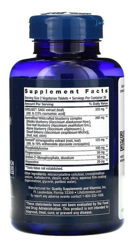 Life Extension, Cognitex Elite Pregnenolone, 60 Veg Caps