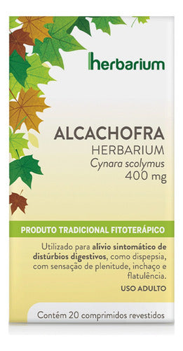 Alcachofra Herbarium 400 Mg - 20 Comprimidos