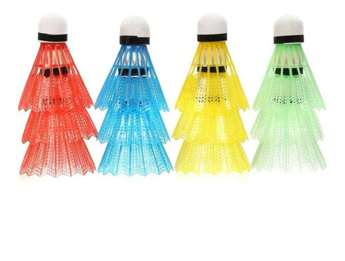 Peteca Bola Badminton Color Com 24 Peças