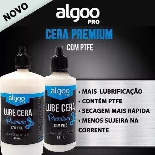 Óleo Lubrificante Cera Corrente Algoo 200ml C/ Ptfe Mtb Bike Promo