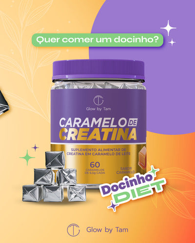 Creatina Em Bala De Caramelo Glow By Tam