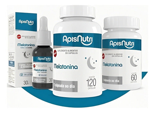 Melatonina - 120 Cápsulas - Apisnutri