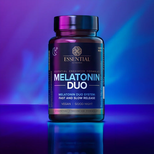 Melatonina Duo 120 comprimidos Essential Nutrition Sabor Menta