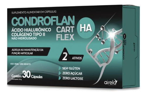 Condroflan Ha Colágeno Tipo 2 Com Acido Hialurônico 30 Caps Sabor Sem sabor