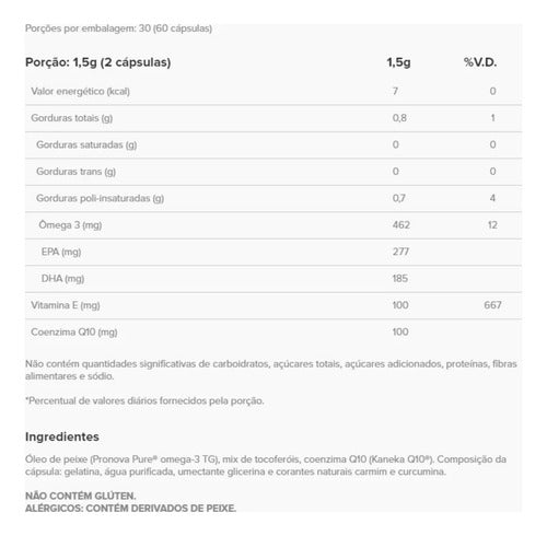 Coq10 + Ômega 3tg + Vitamina E 60 Caps - Essential Nutrition Sabor Sem sabor