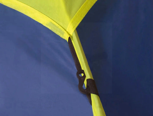Barraca Tenda Camping Iglu 4 Pessoas Azul Completa C/ Bolsa
