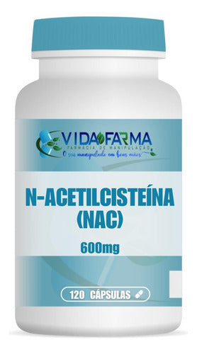 N Acetilcisteína 600mg - 120 Cápsulas - Nac
