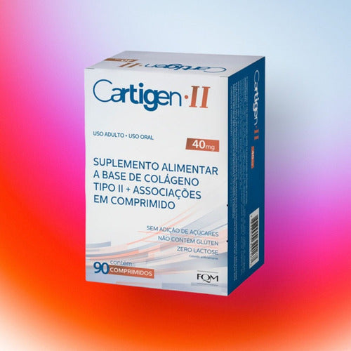 Cartigen Colágeno Tipo 2 40mg 90 Comprimidos Sabor Sem sabor