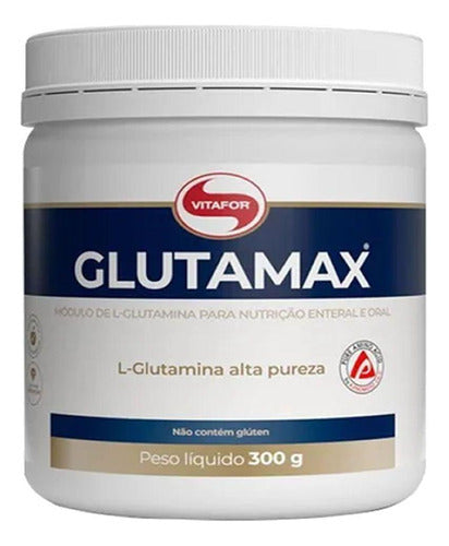 Glutamina 300g Glutamax Vitafor - Alta Pureza Tecn. Japonesa Sabor Menta