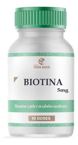 Biotina 5mg 90 Doses Sabor Vitamina