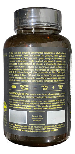 Dha Tg 1000mg (90 Caps) - Essential Nutrition Sabor Sem sabor