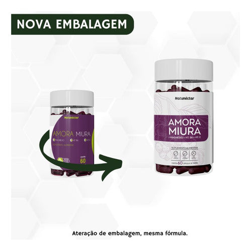 Amora Miúra 500mg 60 Cápsulas - Natunéctar