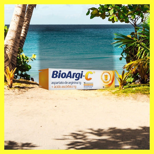 Bioargi C Vitamina C 1g + Arginina 1g 16 Comp. Efervecente Sabor Laranja