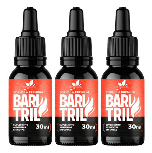 3 Frasco Baritril 30 Ml --- Star Suplementos Imediato Sabor Laranja