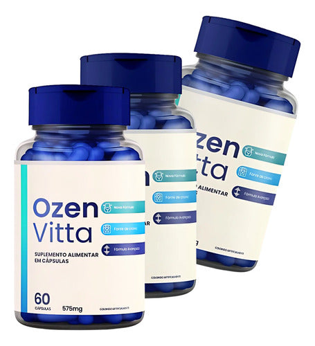 3x Ozen Vitta 180 Cáps Original- Fórmula Oficial Ozenvita