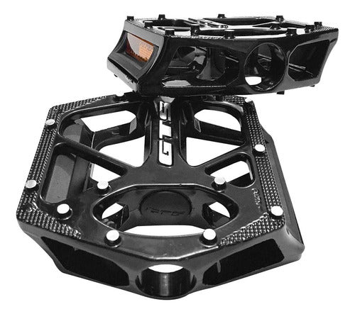 Pedal Gts Plataforma Aluminio Rosca Grossa Esferas Bike