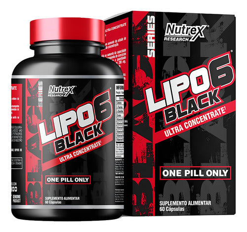 Termogênico Lipo-6 Black Ultra Concentrado 120 Cáps Nutrex Research