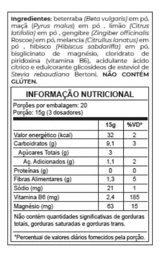 Xtratus Super Beet Beterraba E Melancia 300g Sabor Betarraba e Melancia