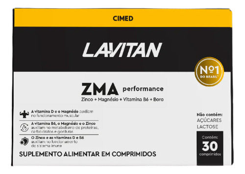 Lavitan ZMA Performance Polivitamínico 30 Comprimidos Sabor Without flavor