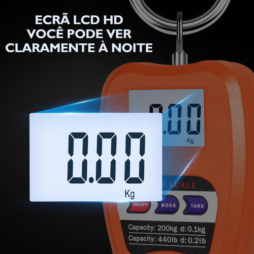Balança Digital Suspensa 100kg 200kg Alta Precisão