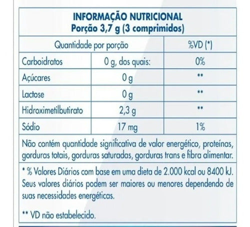 Eurofarma Laboratórios Hidroximetilbutirato de Cálcio Mtor Muscular 90 Comp