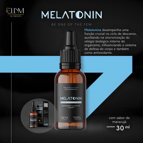 Melatonina Em Gotas Maracujá Ellym Nutrition Kit 3un 30ml