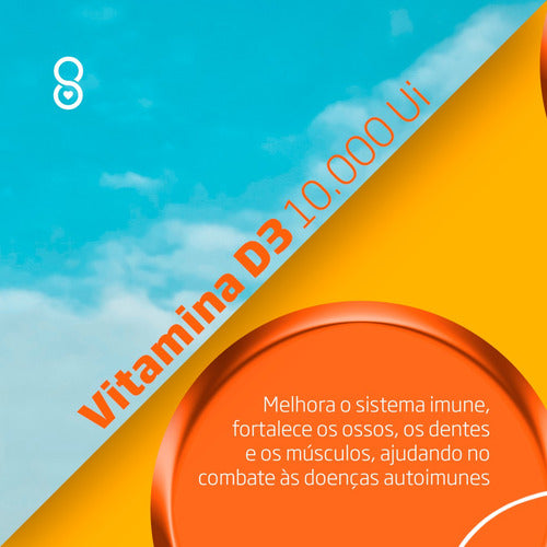 Kit 3x Vitamina D3 10.000 Ui 60 Cápsulas - Recover Farma Sabor Without Flavor