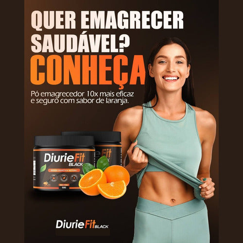Diuriefit Natural Queima Gordura Rápido Kit 1un Sabor Laranja